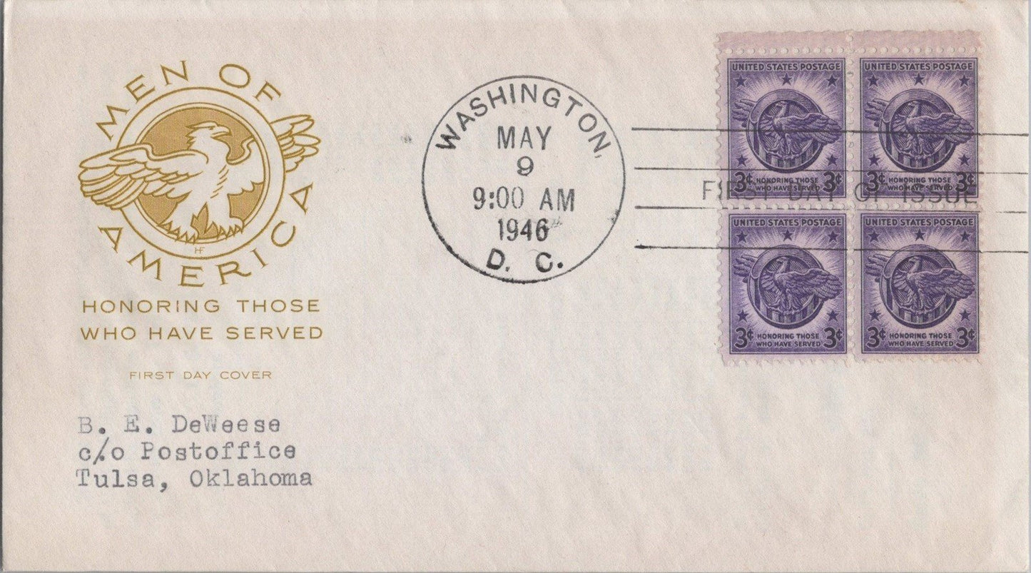 FDC US 940 Farnam block Washington DC - Honorable Discharge ZAYIX 070422SM79