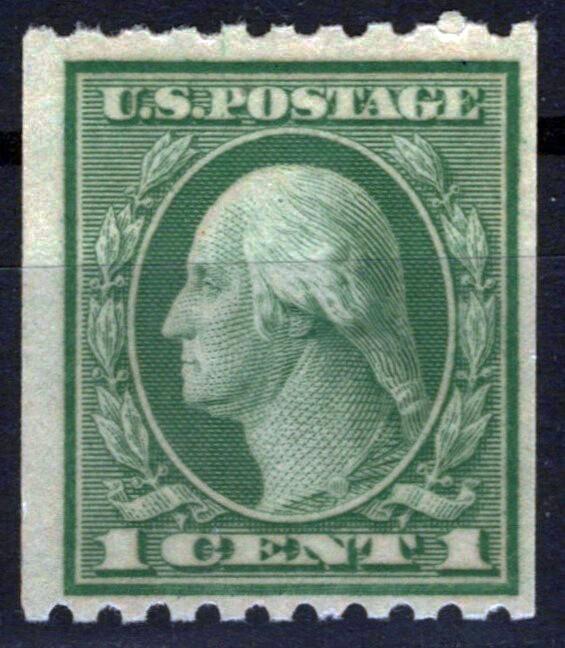 US 486 MNH FVF 1c Washington Rotary Press perf 10 horiz coil ZAYIX 0424MAR0044