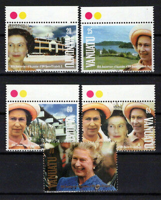 Vanuatu 555-559 MNH Queen Elizabeth II ZAYIX 0624S0152