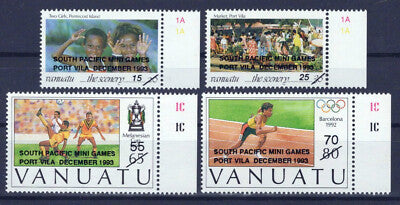 Vanuatu 619-622 MNH Surcharge Sports South Pacific Games ZAYIX 0624S0161