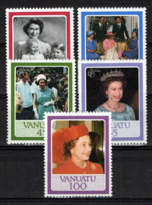Vanuatu 414-418 MNH Queen Elizabeth II 60th Birthday ZAYIX 0624S0179
