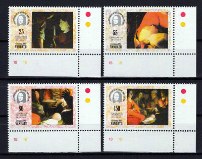 Vanuatu 615-618 MNH Religious Paintings De La Tour ZAYIX 0624S0160