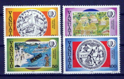Vanuatu 401-404 MNH Intl. Youth Year Children's Drawings Art ZAYIX 0624S0175