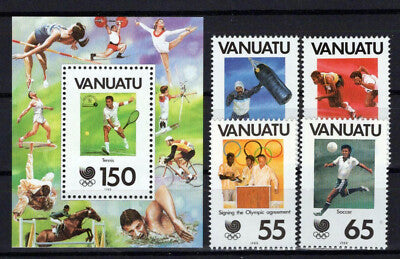 Vanuatu 480-484 MNH Olympics Sports Games Boxing Track ZAYIX 0624S0192