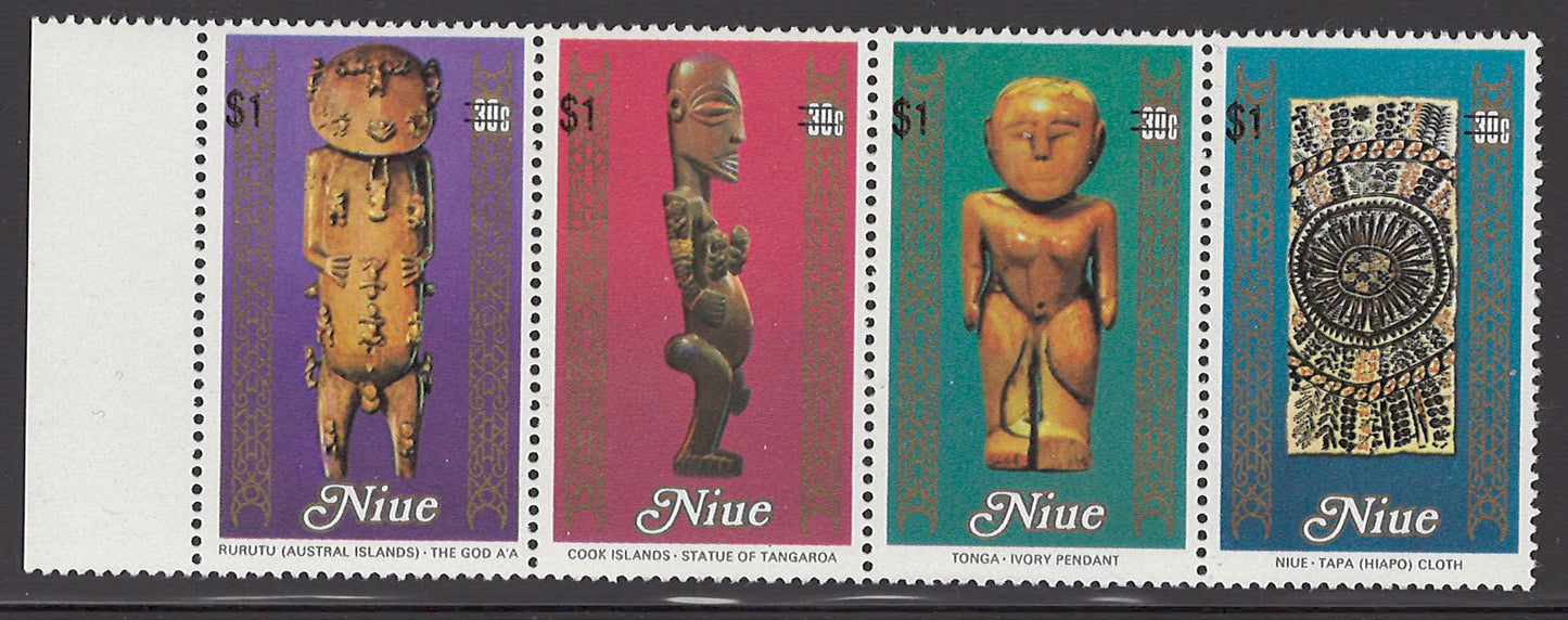 Niue 626-629 MNH South Pacific Arts Festival surcharged Zayix Stamps 0225M0021