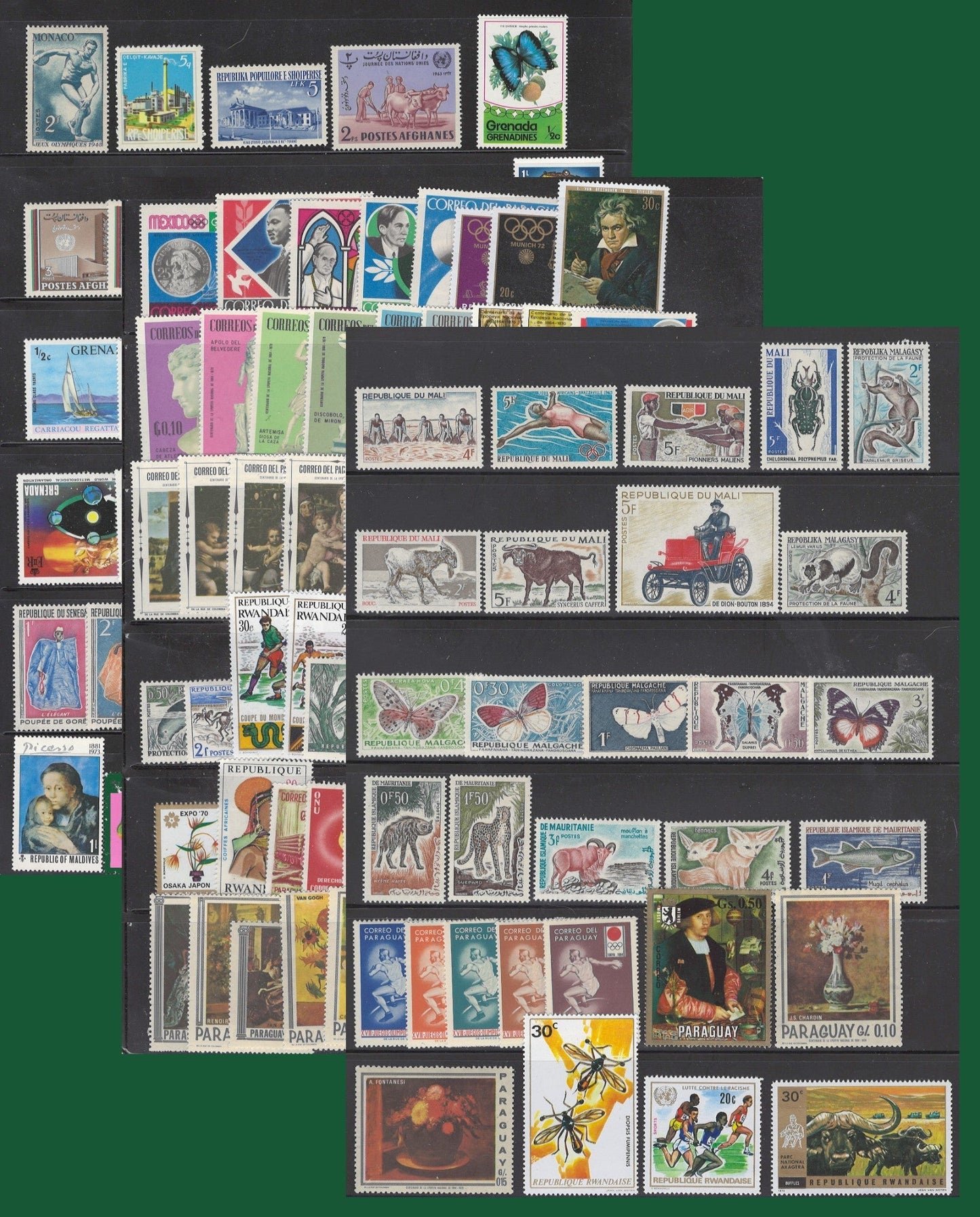 Worldwide 122 MNH All Different Topical Stamp Collection Zayix Stamps 0225M0029M