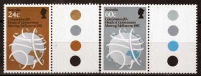 Australia 814-815 MNH Globe Commonwealth Heads of Government ZAYIX 090522S90