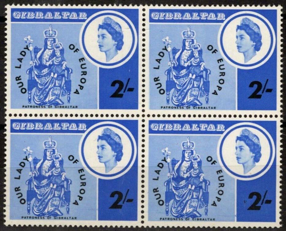 Gibraltar 182 MNH Block Statue Madonna Our Lady of Europa 042523S52