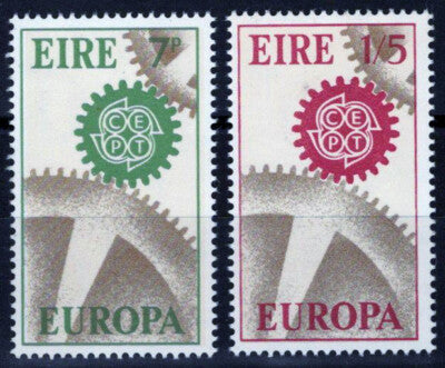 Ireland 232-233 MNH Europa CEPT Cogwheels ZAYIX 021823S81M