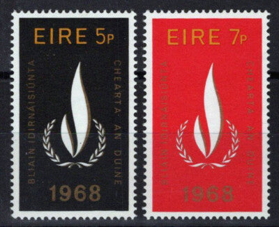 Ireland 266-267 MNH Human Rights Flame ZAYIX 021823S87