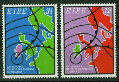 Ireland 332-333 MNH Weather Map Europe Meteorology ZAYIX 021823S114M