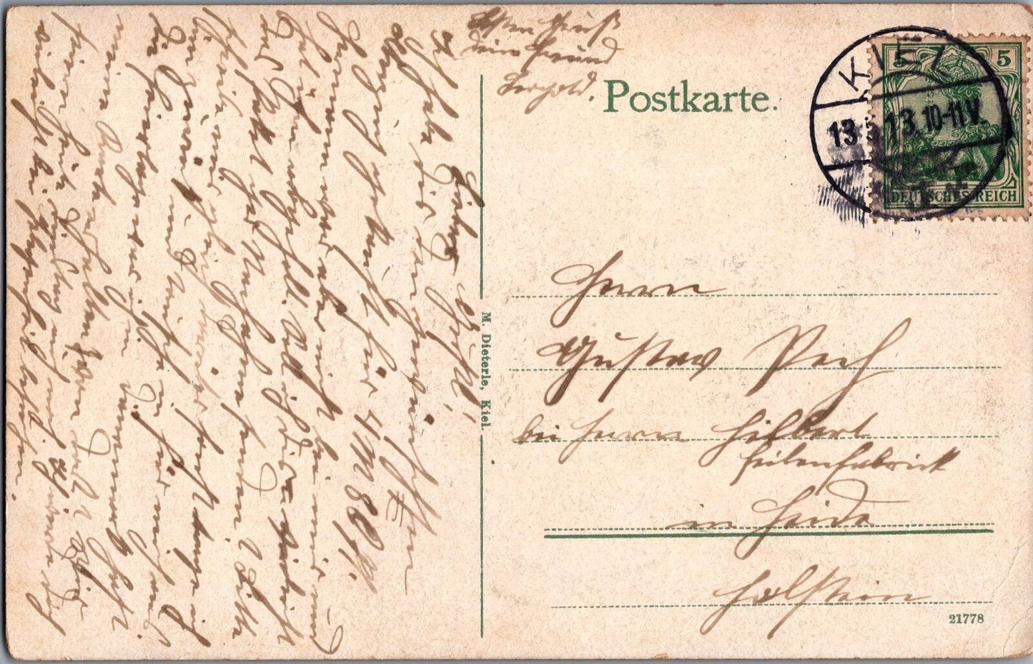 ZAYIX Kiel Pier, Schleswig-Holstein, Germany Departure Point Harbor Tour c1913