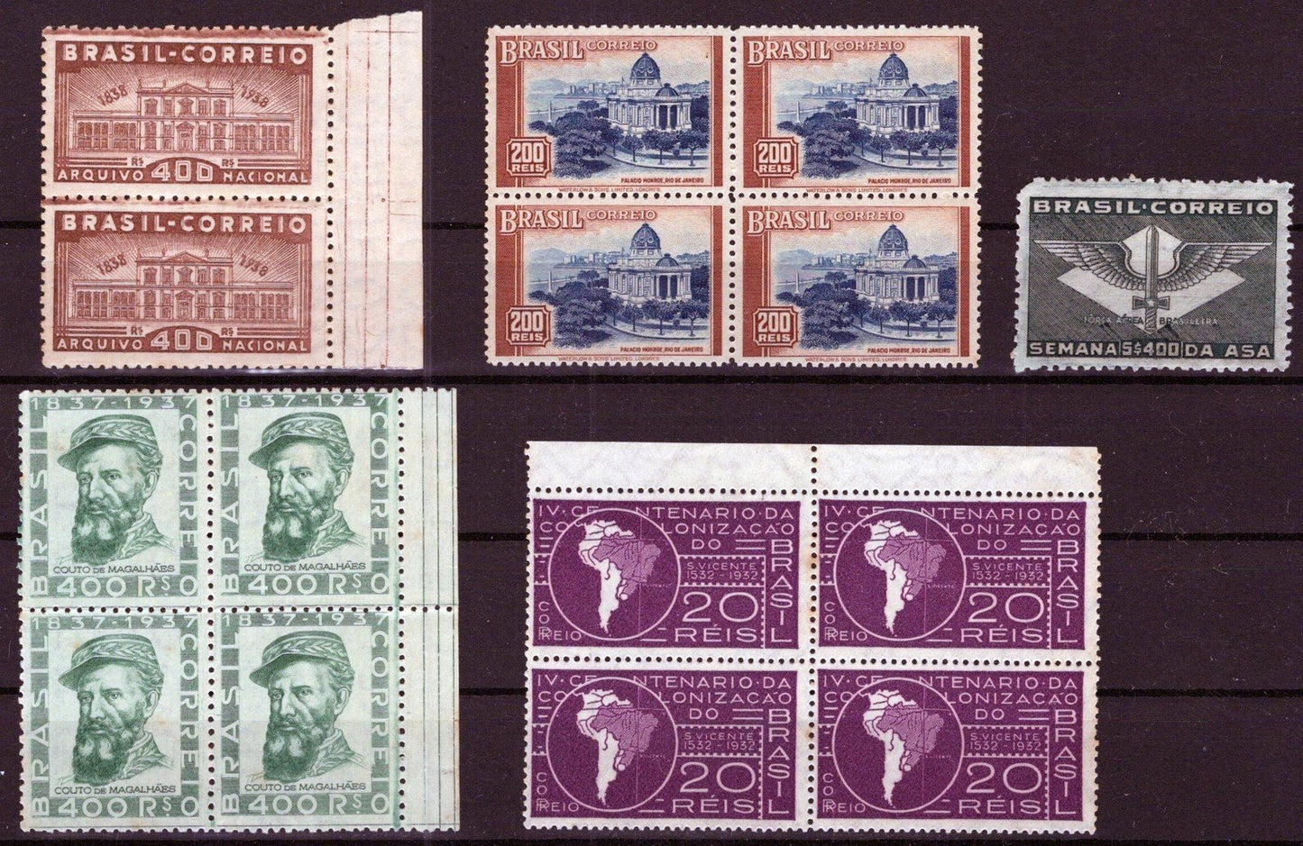 Brazil MNH & MH Blocks & Singles group ZAYIX 042623S07