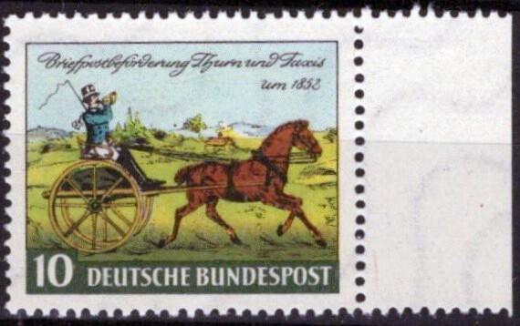 Germany 692 MNH Thurn & Taxis Stamp Postal System Horses ZAYIX 042523S106