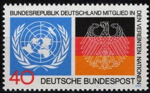 Germany 1126 MNH UN Emblem German Flags ZAYIX 042623S100