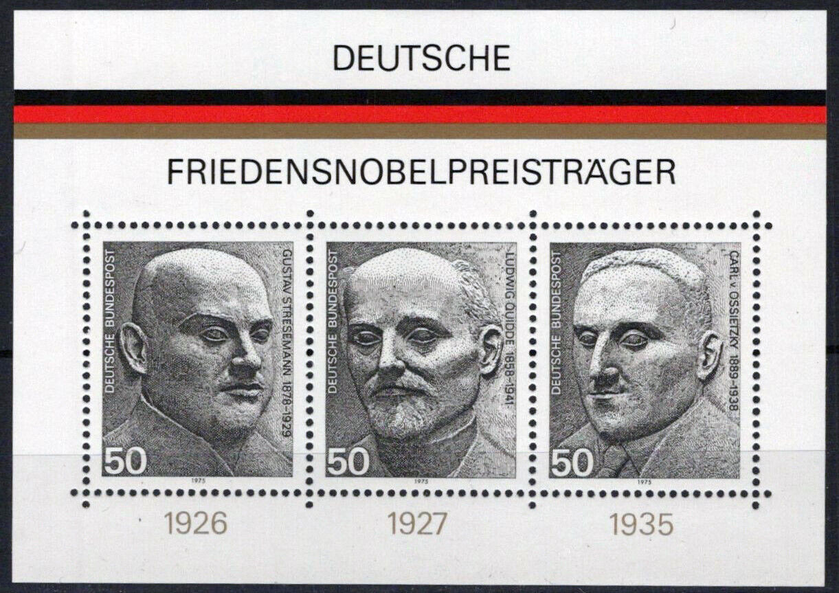 ZAYIX Germany 1203 MNH Nobel Peace Prize German Winners 042623S115M