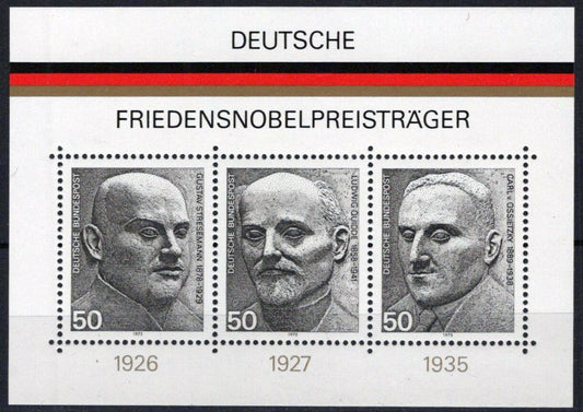 Germany 1203 MNH Nobel Peace Prize German Winners ZAYIX 042623S115M