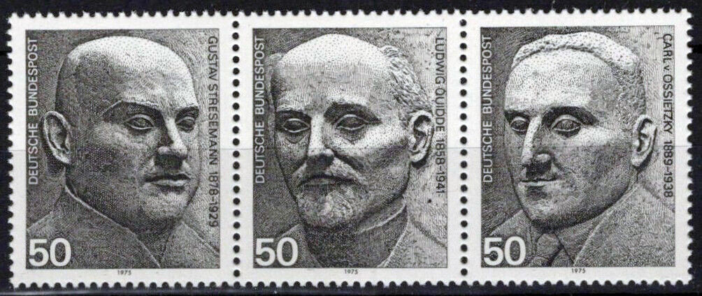 ZAYIX Germany 1203 a-c MNH Nobel Peace Prize German Winners 042623S132