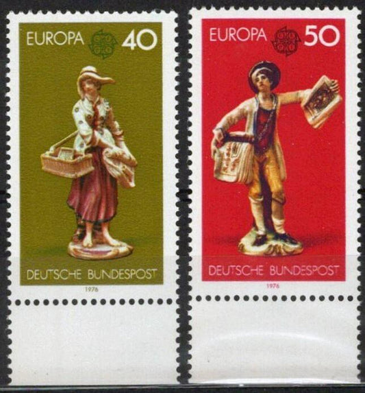 Germany 1211-1212 MNH Europa Cept China Figurines Statues ZAYIX 042623S138