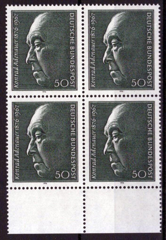 Germany 1205 MNH Block Konrad Adenauer Chancellor Politician ZAYIX 042623S122
