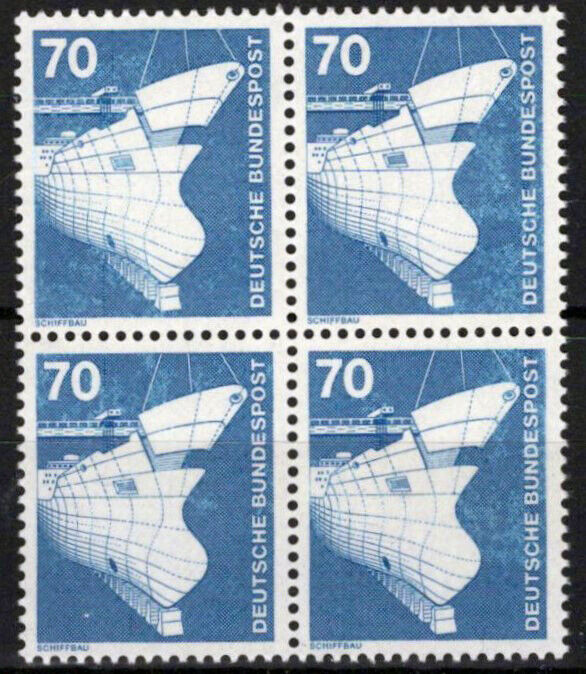 ZAYIX Germany 1177 MNH Block Shipbuilding Ships 042623S111
