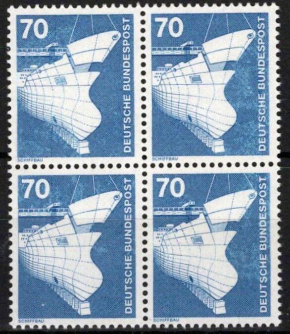 Germany 1177 MNH Block Shipbuilding Ships ZAYIX 042623S111