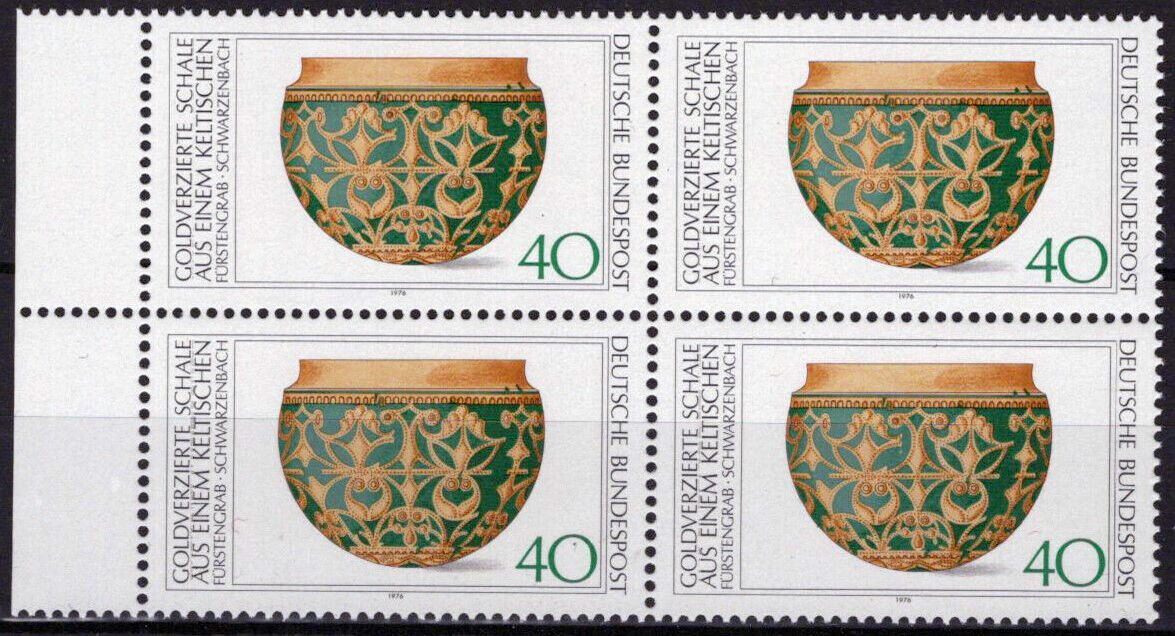 ZAYIX Germany 1219 MNH Block Celtic Gold Vessel Artifact 042623S145M