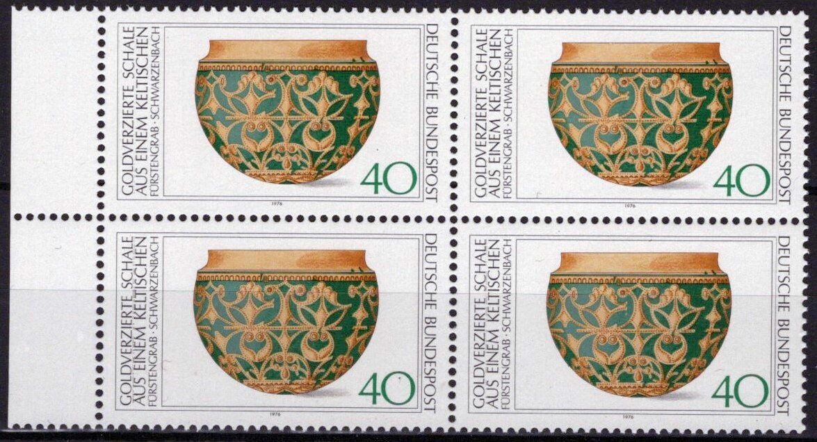 Germany 1219 MNH Block Celtic Gold Vessel Artifact ZAYIX 042623S145M