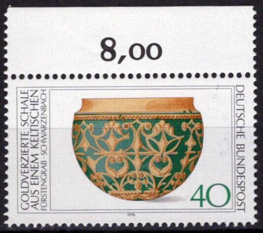 ZAYIX Germany 1219 MNH Archaeology Artifacts Celtic Gold Vessel 042623S147M