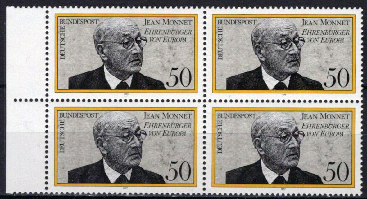 ZAYIX Germany 1244 MNH Block Jean Monnet Politician 042623S150M