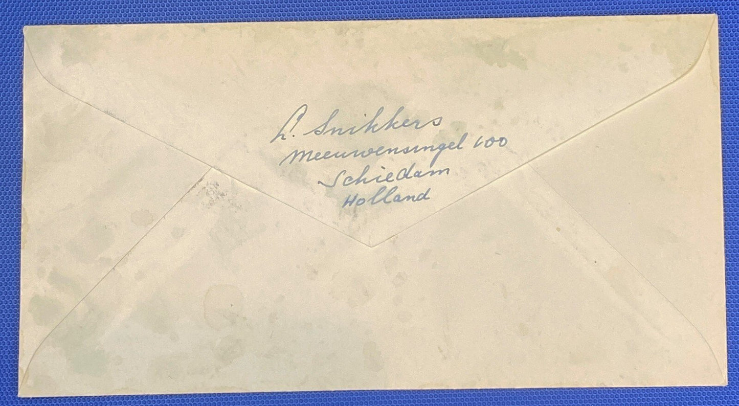 ZAYIX 1960 Netherlands B343-B347 / Mi 746-750 / NVPH E43 FDC Flowers Poppy Tulip