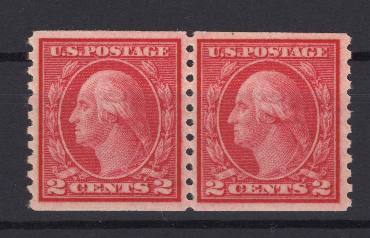 US Stamp 492 MNH XF/S 2c Washington coil pair with PF Cert ZAYIX 1024M_MAR023