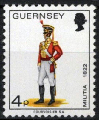 Guernsey 102 MNH 4p Military Uniforms Militia ZAYIX 021423S122