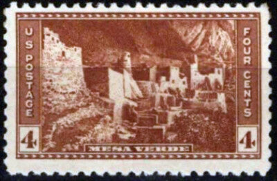 US 743 MNH 4c Mesa Verde National Park Farley perforated ZAYIX