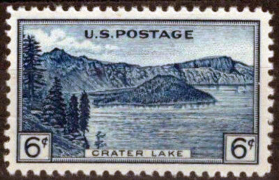 US 745 MNH 6c Crater Lake National Park perforated Farley ZAYIX