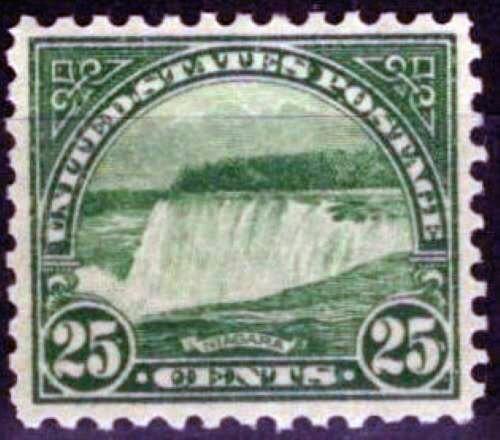 US 568 MNH VF 25c Niagara Falls - Flat Plate Printing ZAYIX