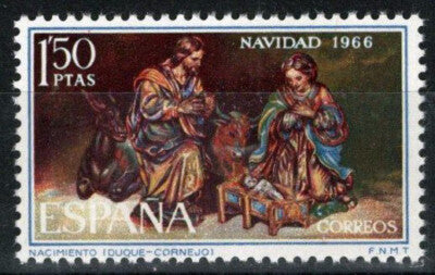 Spain 1391 MNH Christmas Nativity Madonna Art ZAYIX 100222S82M