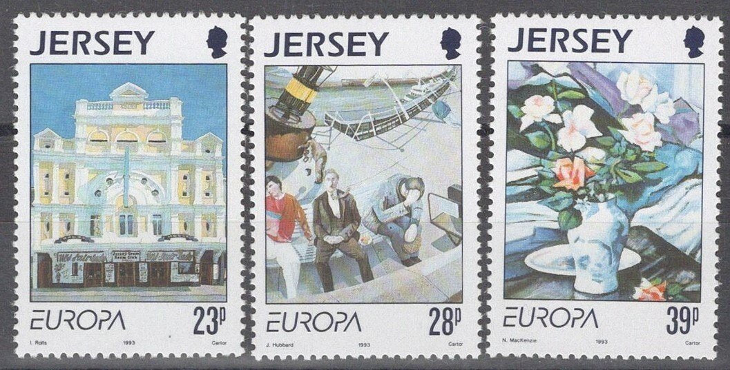 Jersey 631-633 MNH Europa Contemporary Art Opera ZAYIX 042922SM143