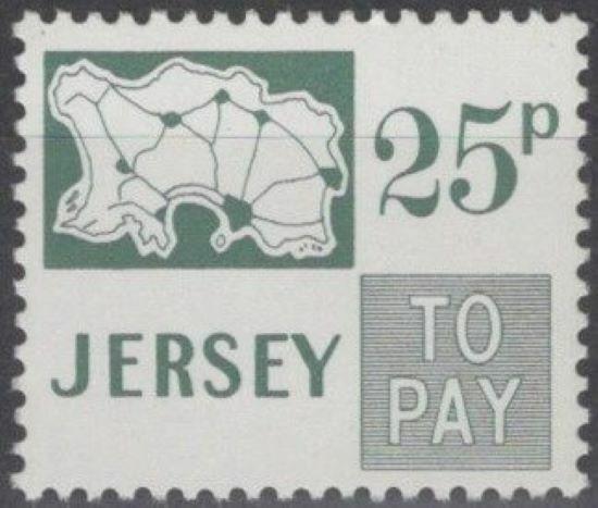 Jersey J19 MNH Postage Due Maps Decimal Currency 042922SM172 ZAYIX 042922SM172M