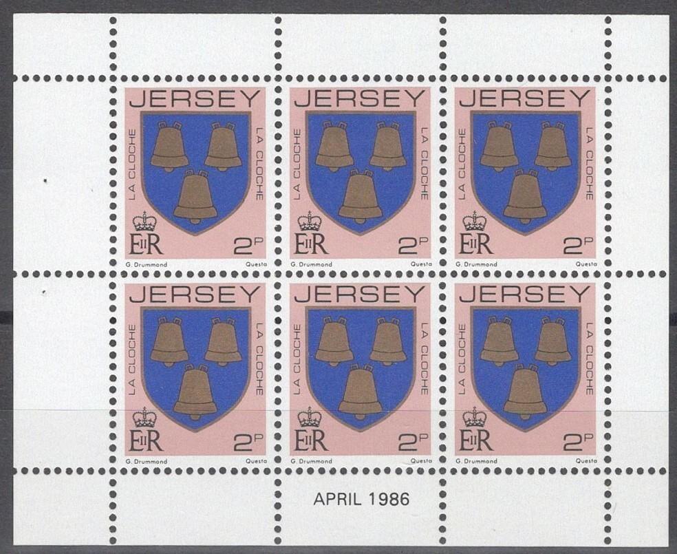 Jersey 248a MNH Booklet Pane Coat of Arms ZAYIX 042922SM175M