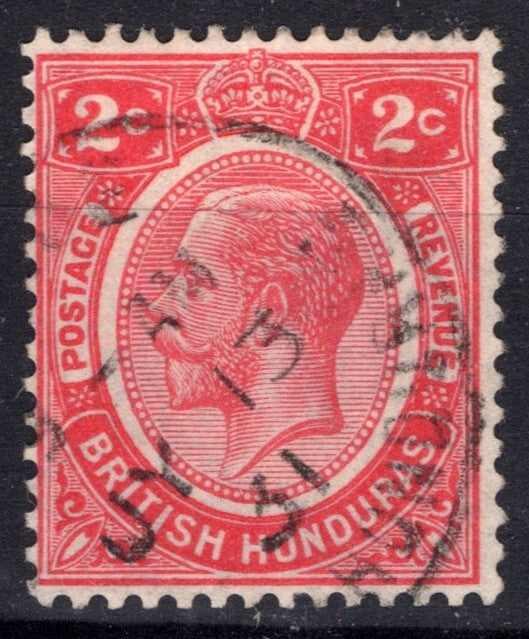 British Honduras 94 Used 2c Rose Red KG5 Wmk 4 ZAYIX 021823S142