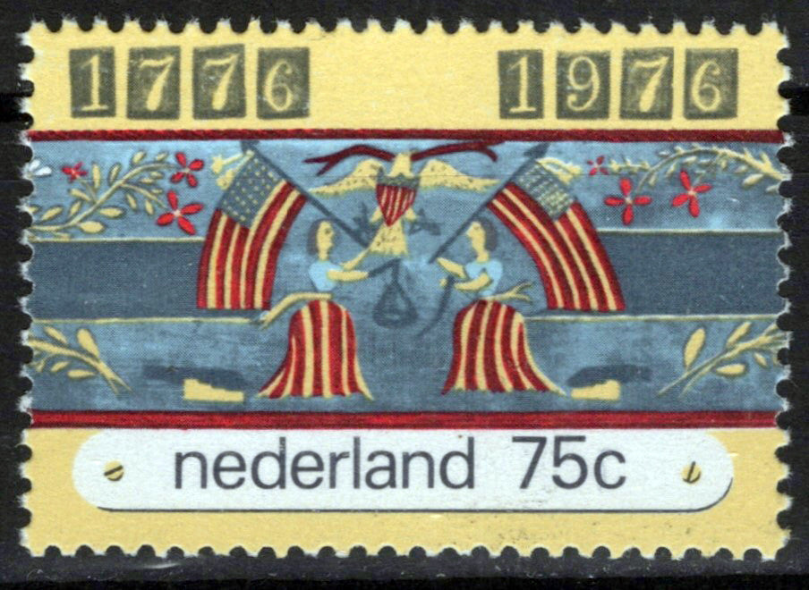 Netherlands 557 MNH Women Waving American Flags Zayix Stamps 0225S0074M