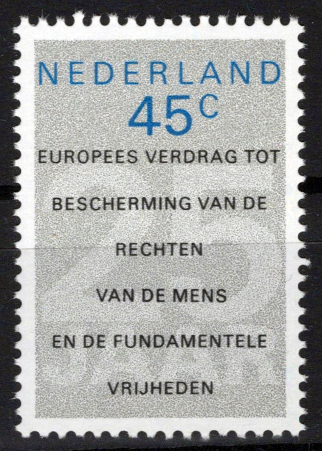 Netherlands 576 MNH European Human Rights Zayix Stamps 0225S0082M