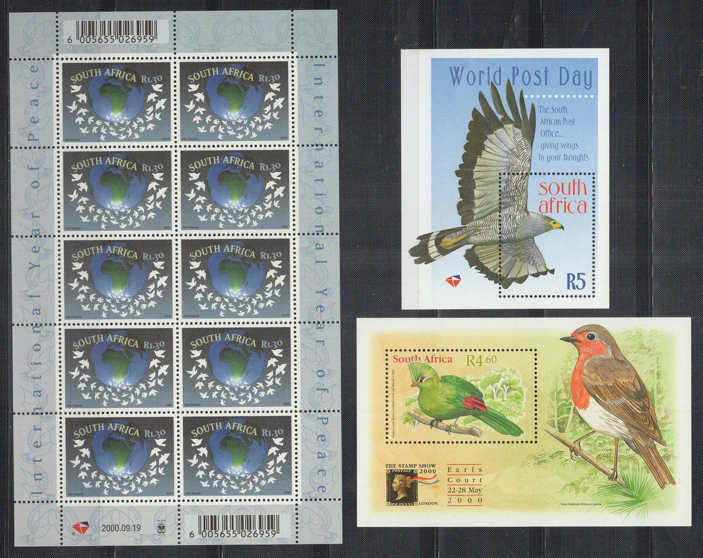 South Africa Sheets Collection MNH Birds Nature Doves ZAYIX 101623SM124