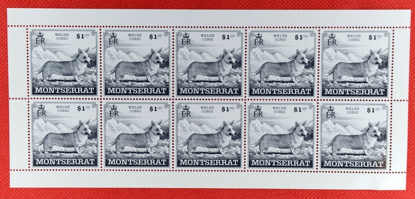 Montserrat 989-993 MNH Dog Breeds Miniature Sheets CV $153 ZAYIX