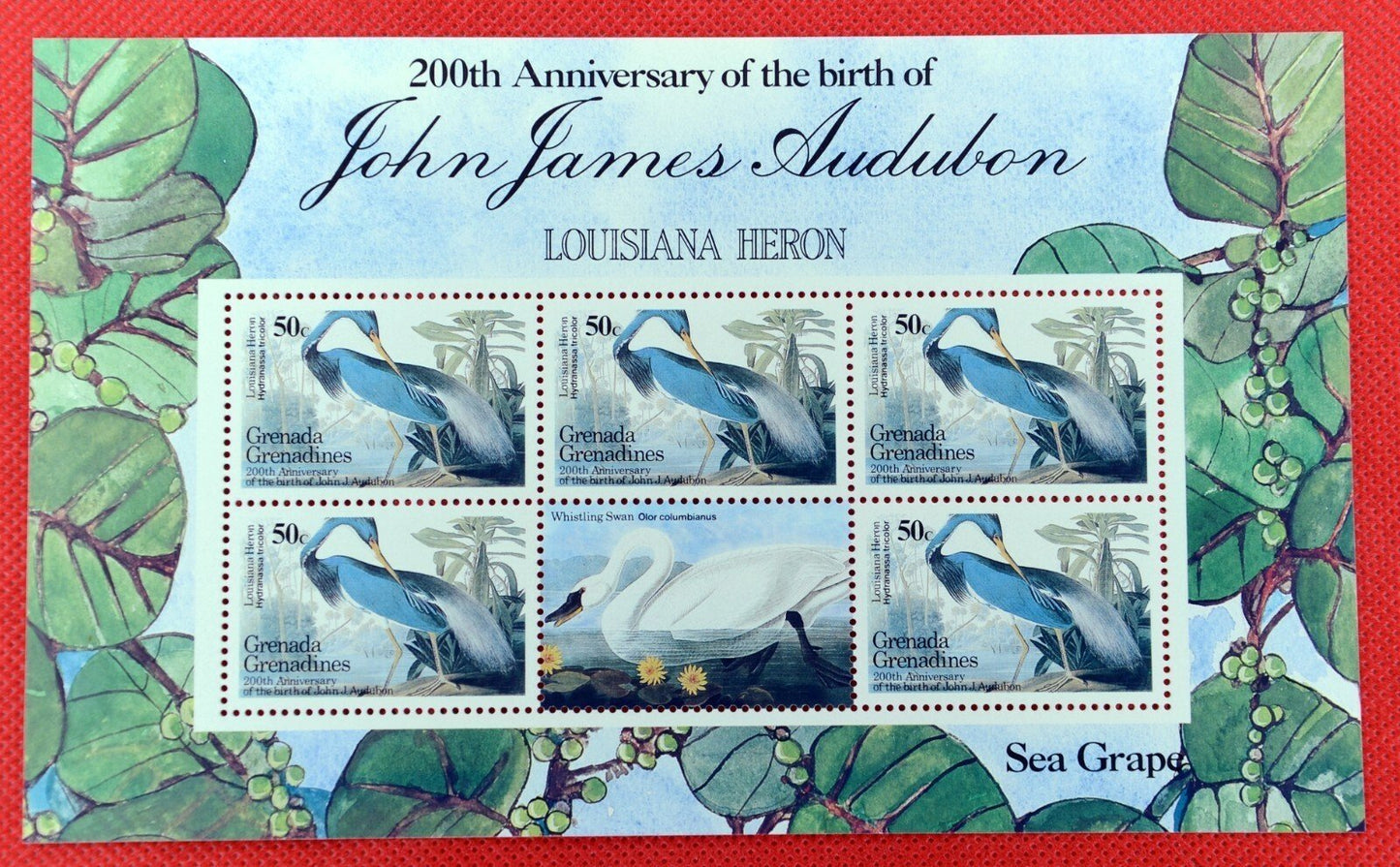 Grenada Grenadines 732-735 MNH 1986 Scarce Art Audubon Birds Sheetlets ZAYIX