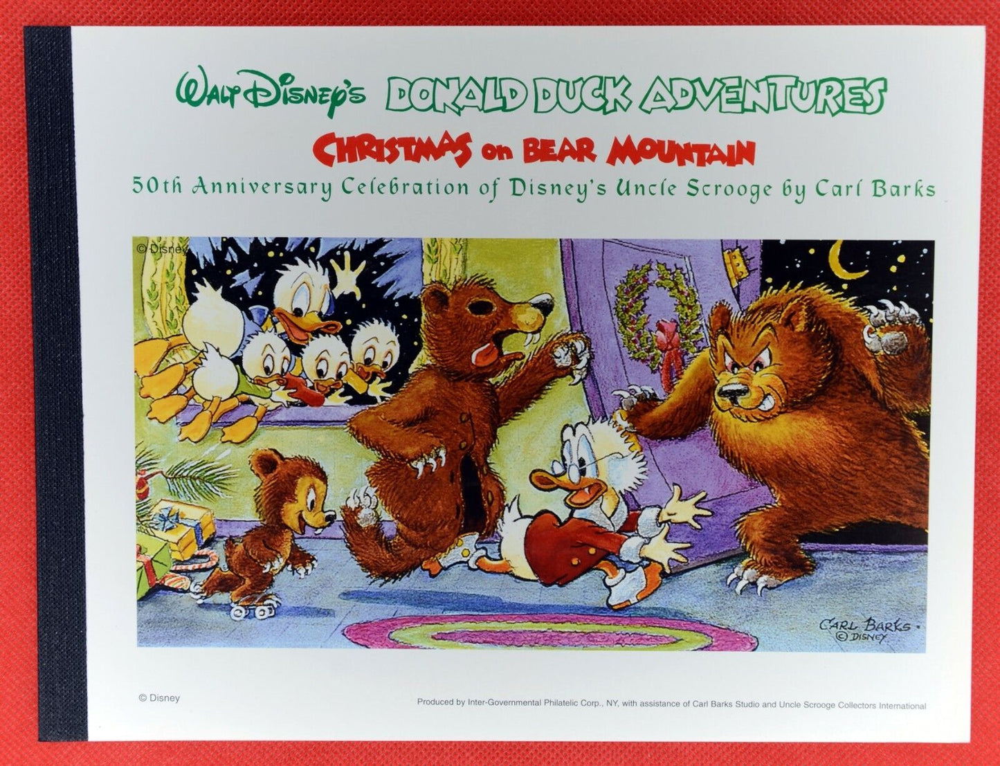 ZAYIX 1998 Guyana 3334 MNH Donald Duck Bear Christmas Disney booklet 0209AL08M