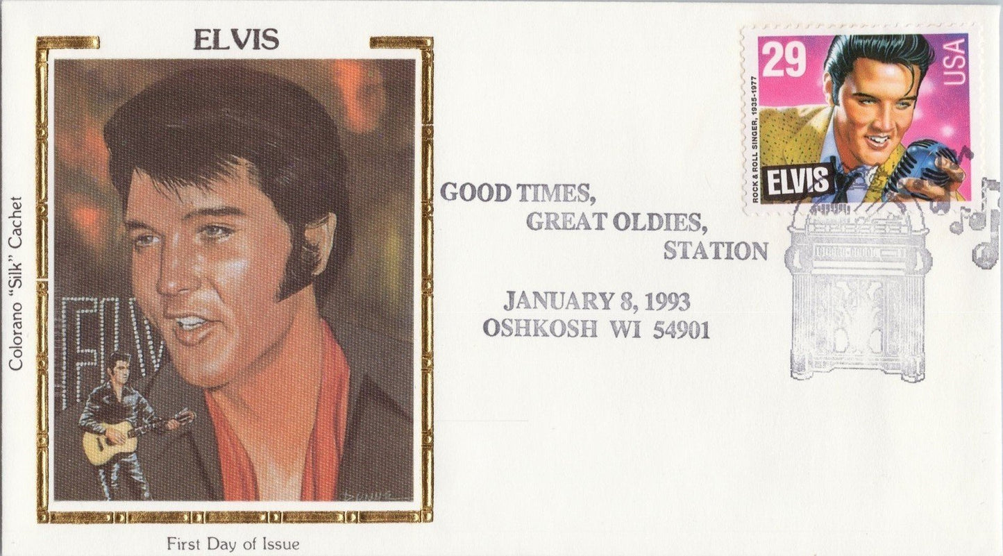 US 2721 FDC Elvis Presley Colorano Good Times Oldies Station Oshkosh WI ZAYIX 060722SM05