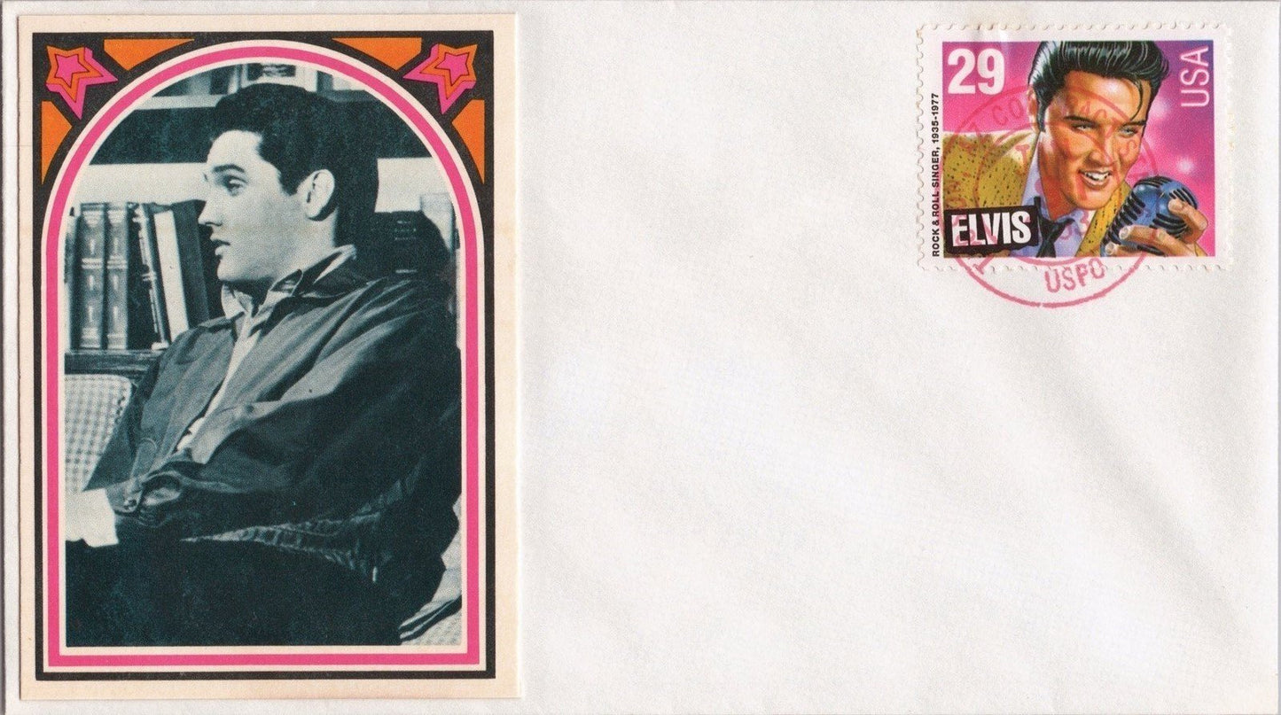 US 2721 FDC Elvis Presley in Library Bubble Gum Card Tucson ZAYIX STAMPS