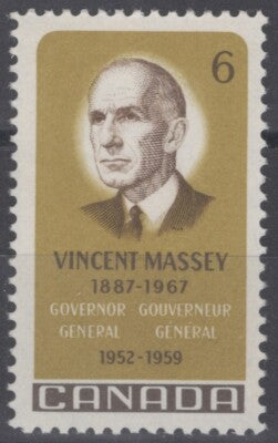 Canada 491 MNH Vincent Massey Governor General Politician ZAYIX 121022S89